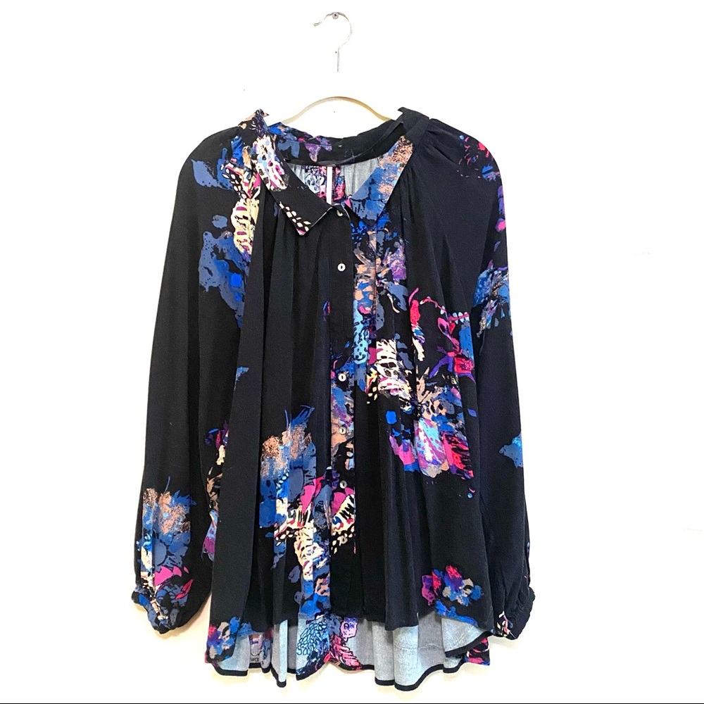 Free People button up top